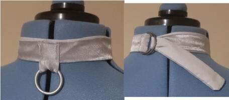 Silver and White (Hanging O Ring)